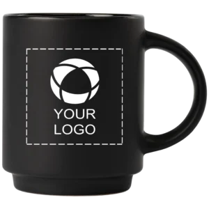 Café Deux Ceramic Mug & Bamboo Board Set